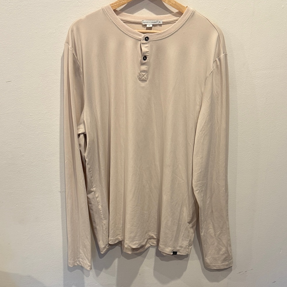 Men's Threads for Thought off-white Henley Shirt